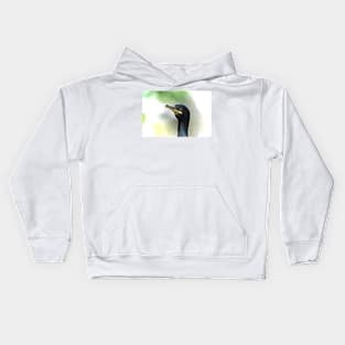 WITH GEM GREEN EYES Kids Hoodie